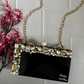 Black resin clutch