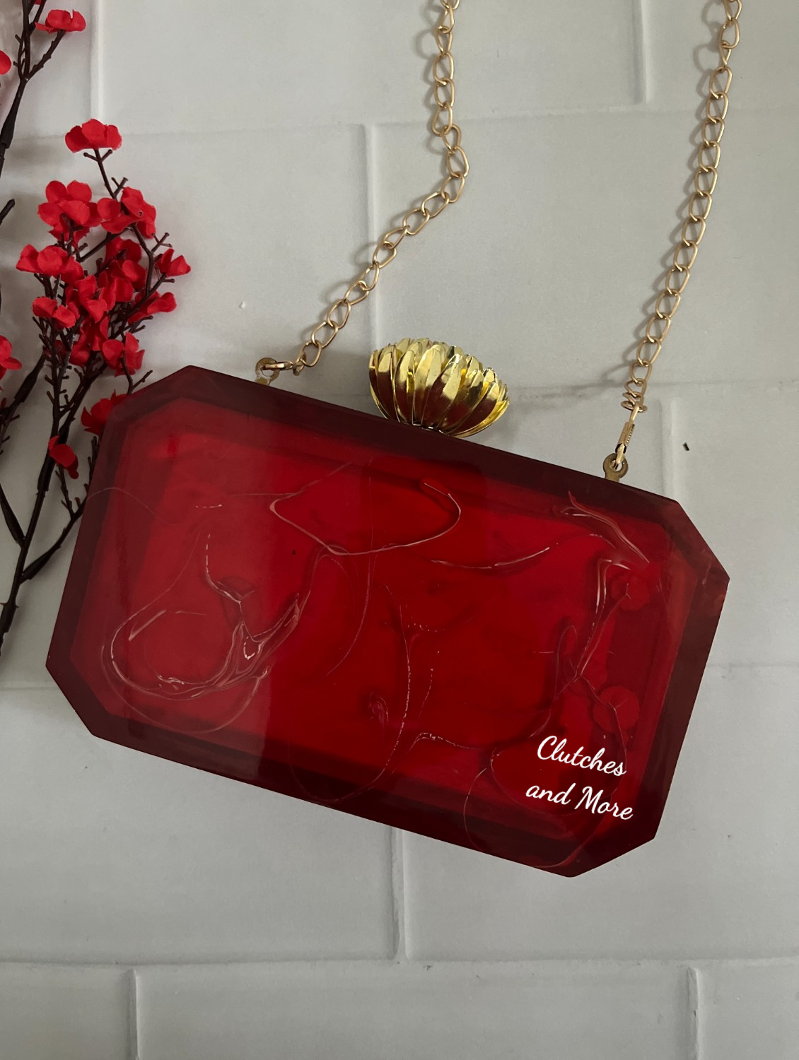 Dreamy Name Clutch Red