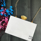 Resin stone studded clutch