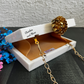 Resin stone studded clutch