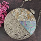 Round Silver Mother of pearl