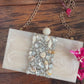 Luxe White Resin Clutch