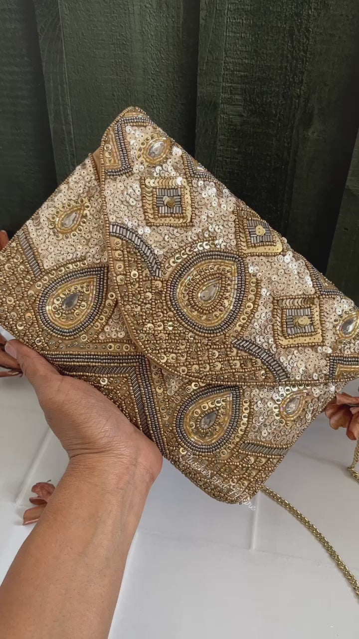 Amazon.com: Gold Clutch Bag Handmade Bridal Clutch Purse Bridesmaid Clutch  Handbag Vegan Leather Clutch Wallet Evening Clutch Womens Gift For Her  Vegan Handbag : Handmade Products