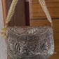 Brass Silver Leaf Clutch