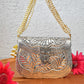 Brass Silver Leaf Clutch