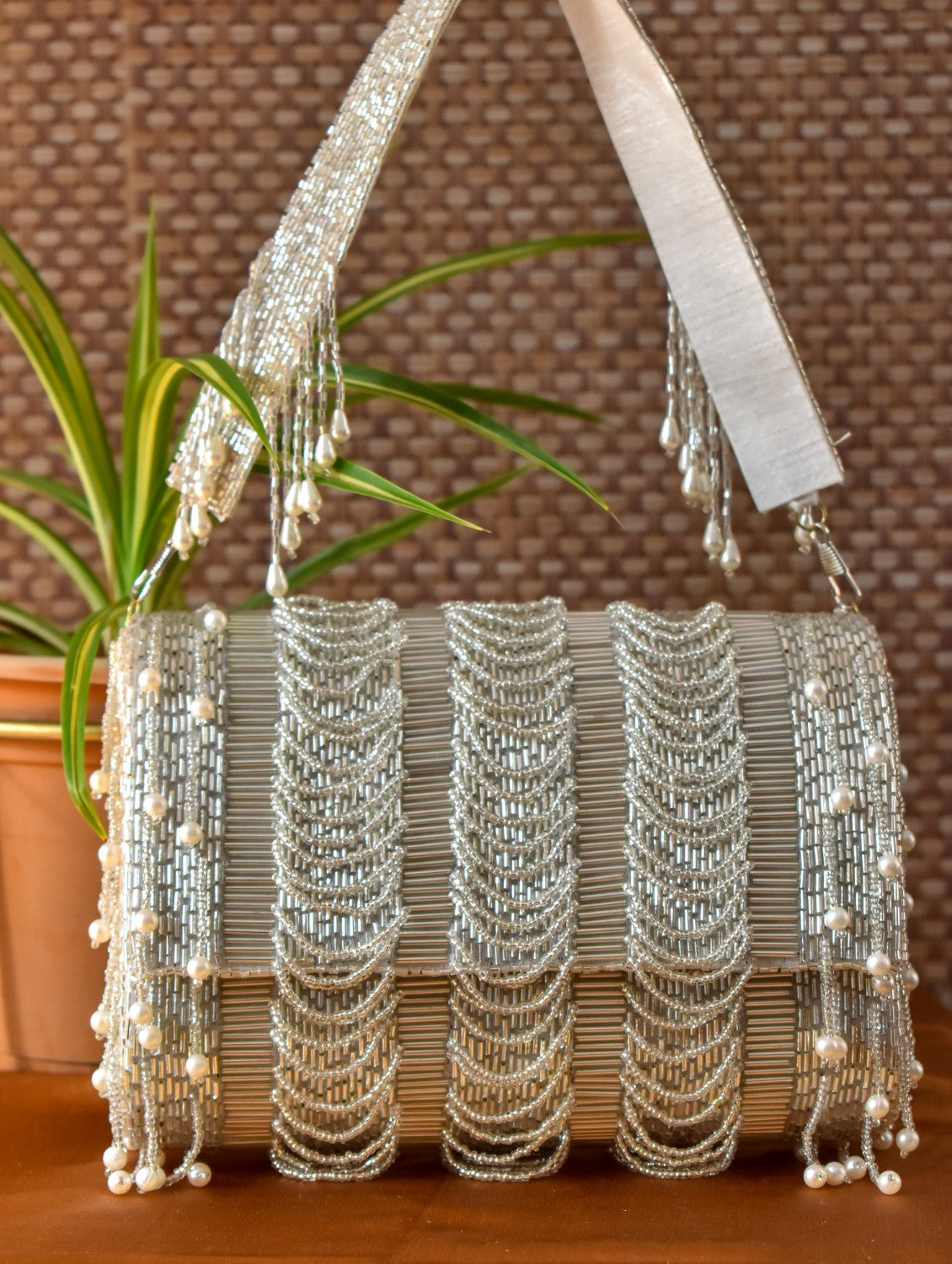 Amara Silver Flap bag