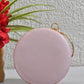 Pink butterfly round clutch