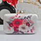 Blooming flowers white clutch
