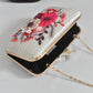Blooming flowers white clutch