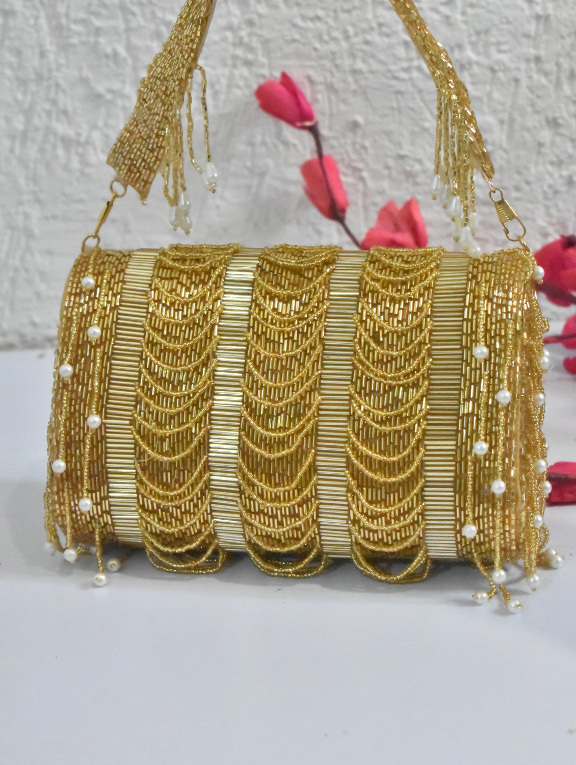 Golden Flap Bag