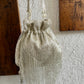 silver long tassle potli