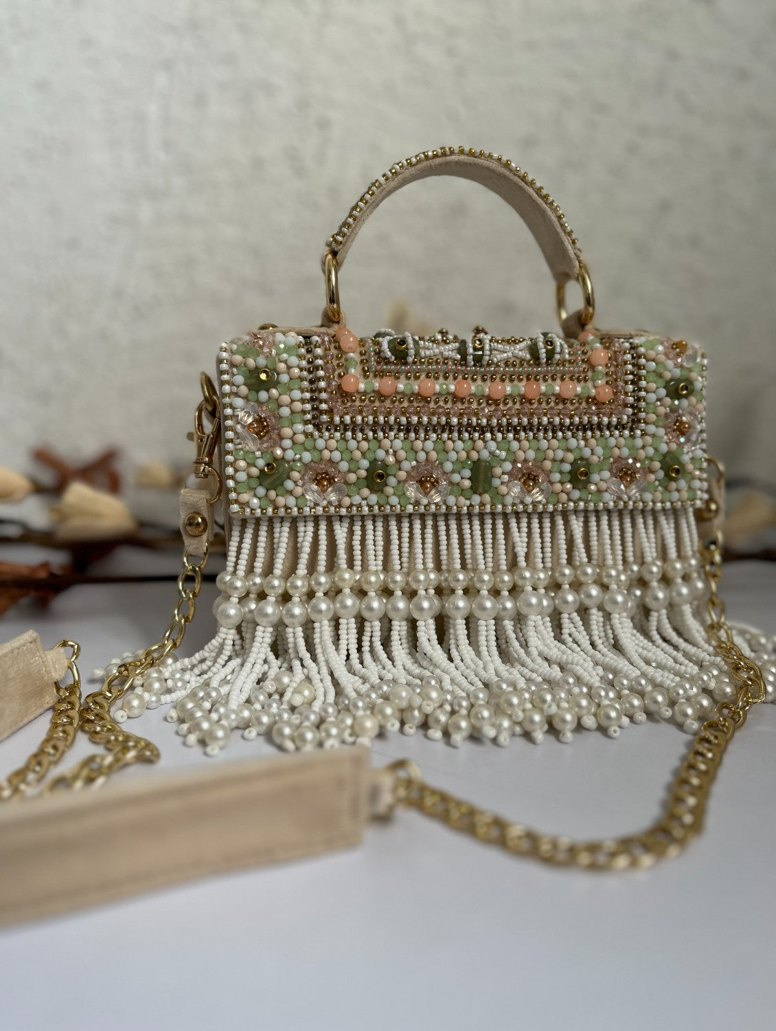 Luxe tassle flap bag