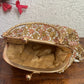 Rose gold antique frame clutch